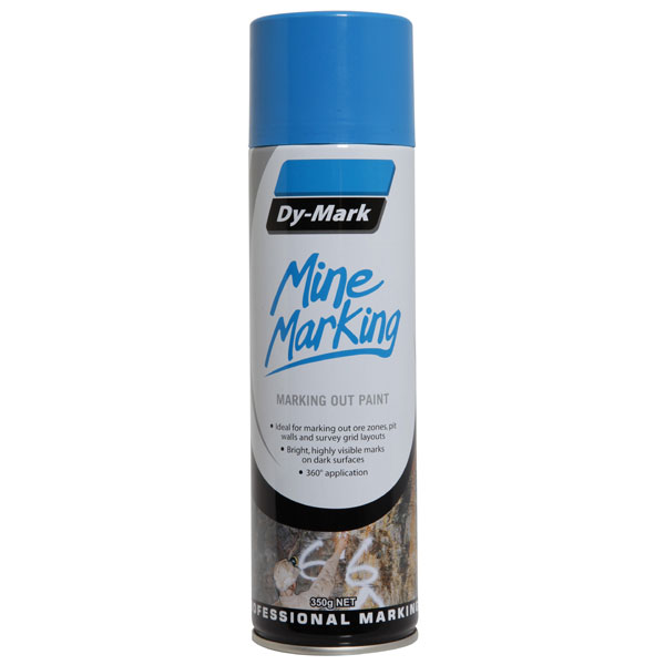 DY-MARK MINE MARKING HORIZONTAL FLURO BLUE 350G AEROSOL